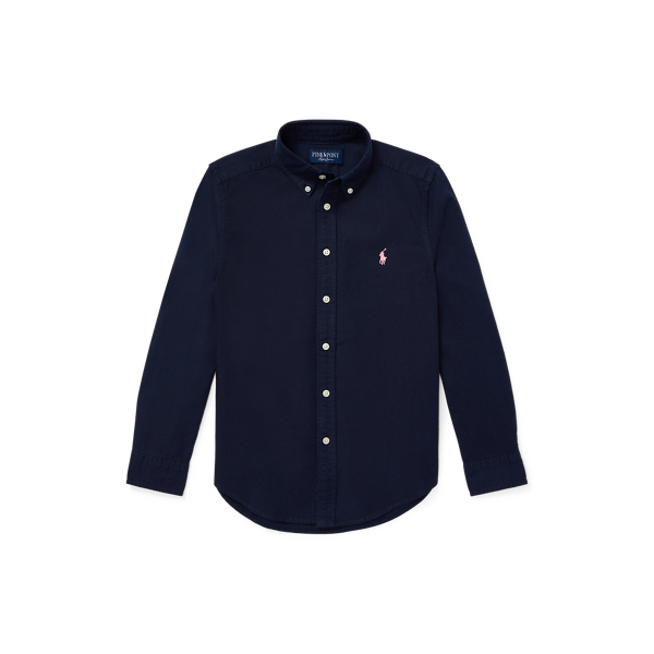 폴로 랄프로렌 보이즈 옥스포드 셔츠 Polo Ralph Lauren Pink Pony Cotton Oxford Shirt,RL Navy