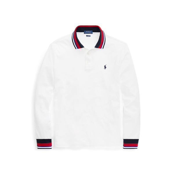 custom slim fit interlock polo