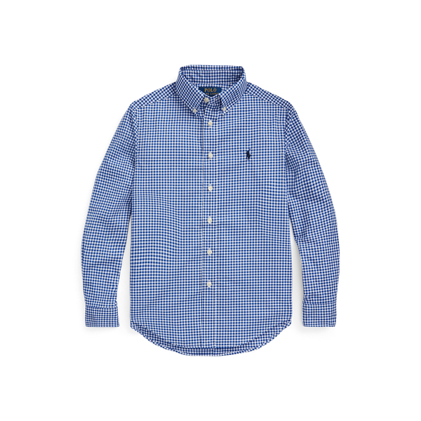 폴로 랄프로렌 보이즈 깅엄 셔츠 Polo Ralph Lauren Gingham Cotton Poplin Shirt,Blue Multi