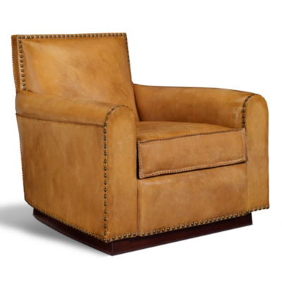 ralph lauren leather club chair