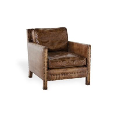 Nailhead Club Chair - Chairs / Ottomans 