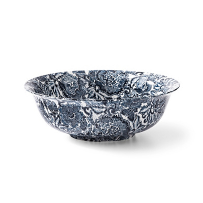  Faded Peony Medium Fruit Bowl, Indigo 
