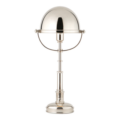 polished nickel table lamp