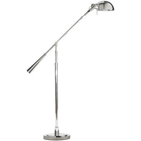 Equilibrium Floor Lamp In Polished, Nickel Floor Lamp