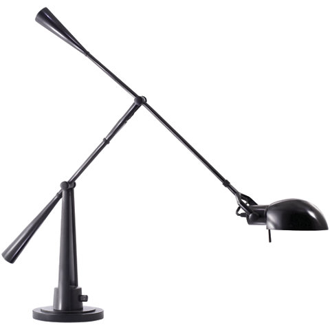 Equilibrium Table Lamp In Black Nickel, Black Nickel Table Lamps