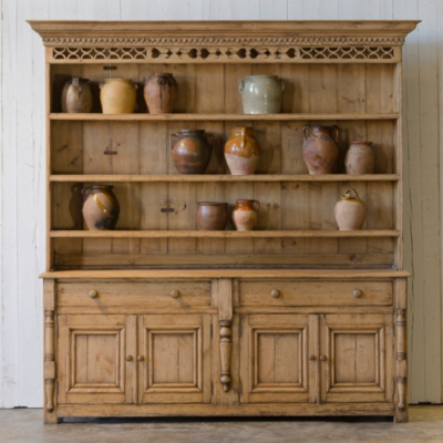 Buffet Cabinet - Antique Walnut Finish 