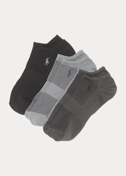 Ralph Lauren Sport Sock 3-pack In Grey Assorted