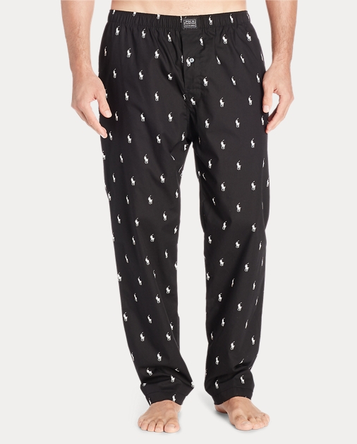 Ralph Lauren Polo Men's All Over Pony Logo jersey Lounge Pajama Pants ...