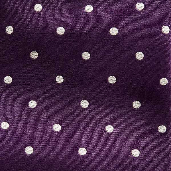 Purple Label Zijden satijnen stropdas met stippen 3
