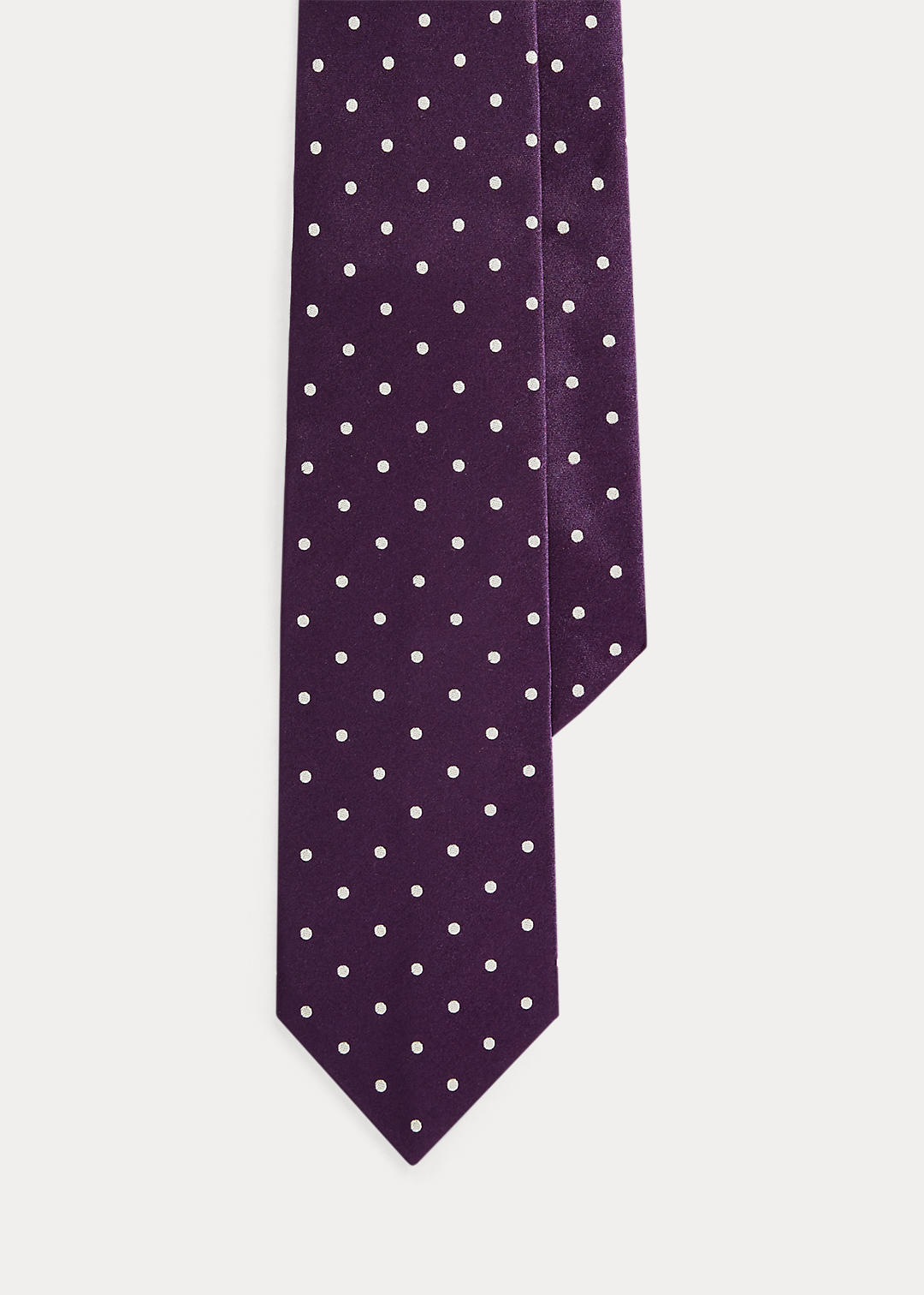 Purple Label Zijden satijnen stropdas met stippen 1