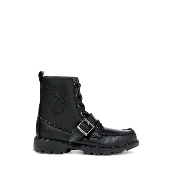 boys black polo boots