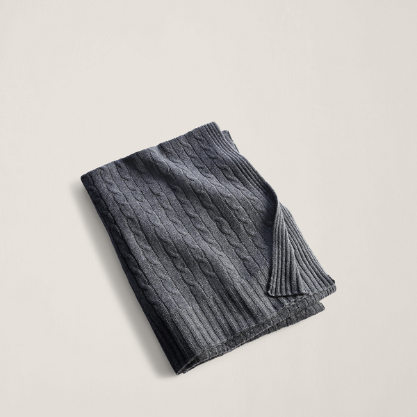 Couverture en cachemire torsadé