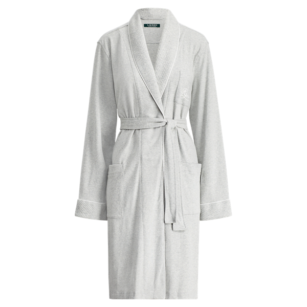 lauren ralph lauren quilted shawl collar short robe