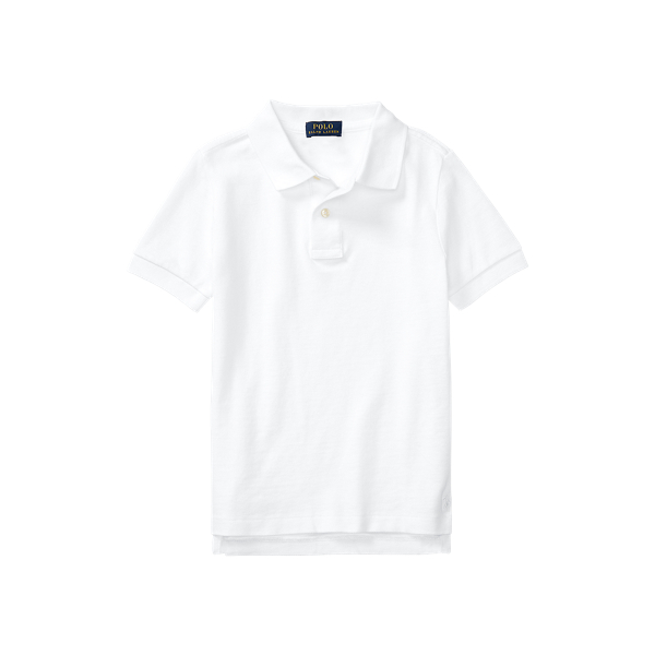 폴로 랄프로렌 남아용 폴로 셔츠 Polo Ralph Lauren Cotton Mesh Uniform Polo Shirt,White