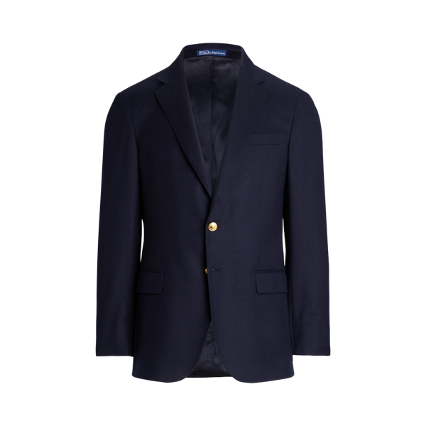 Blazer Polo en laine chamoisée