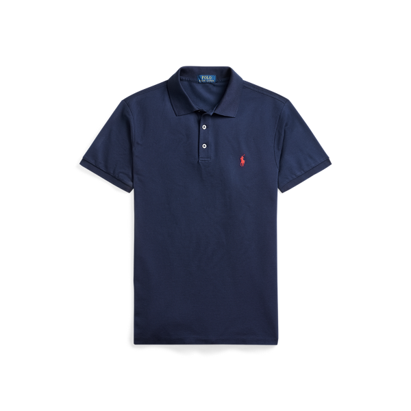 Polo slim en piqué stretch