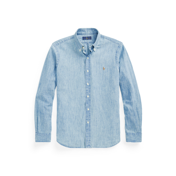 ralph lauren men's chambray shirt