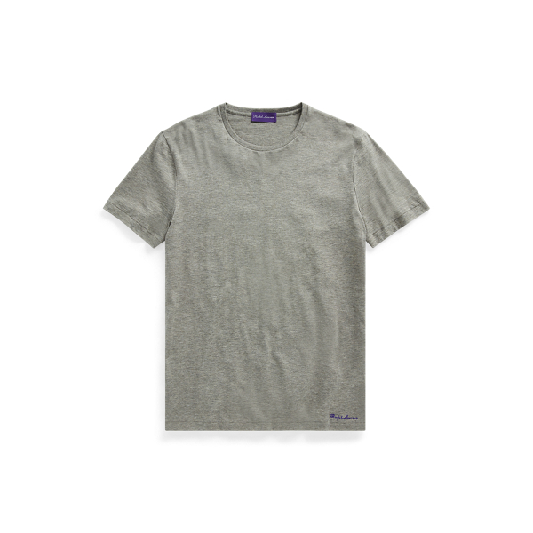 T-shirt à col rond en fil d'Écosse
