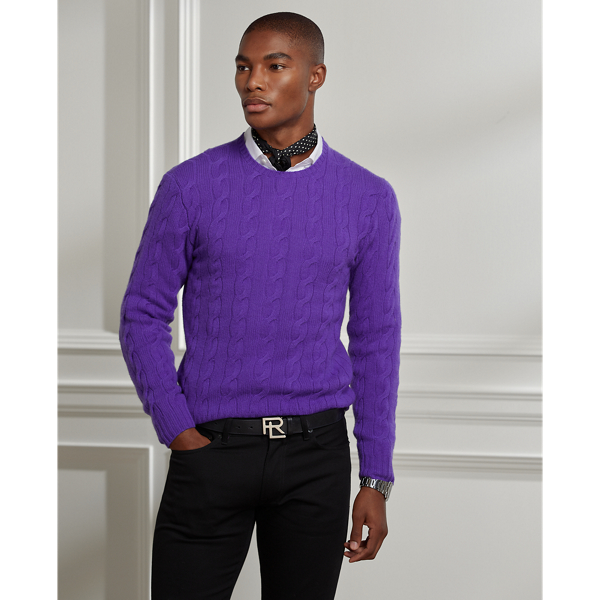 Men's Purple Sweaters, Cardigans, & Pullovers | Ralph Lauren