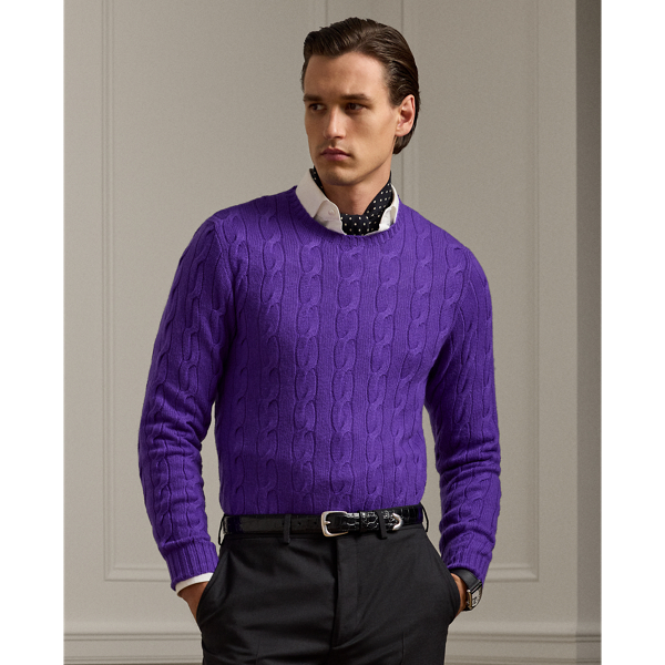 Men's Purple Sweaters, Cardigans, & Pullovers | Ralph Lauren