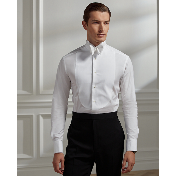 Purple Label Poplin overhemd met vleugelkraag 1