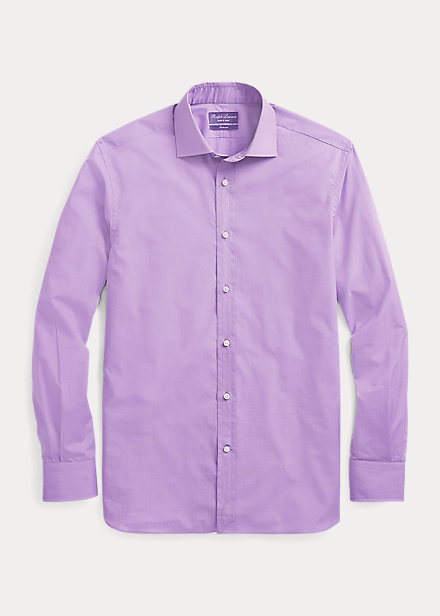 Shop Ralph Lauren End-on-end Shirt In Lavender