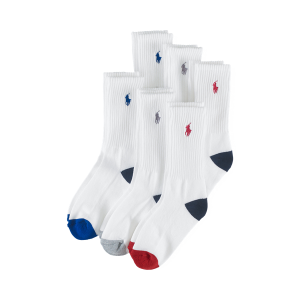 Boys 2-7 Athletic Crew Sock 6-Pack 1