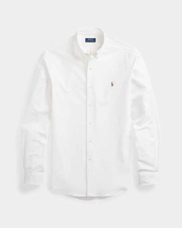 Polo Ralph Lauren Cotton Slim Fit Poplin Shirt in White for Men Mens Clothing Shirts Formal shirts 