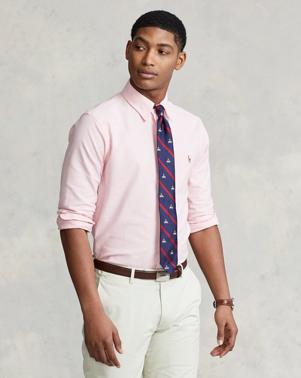 New Ralph Lauren plaid pink shirt Medium classic fit NWT