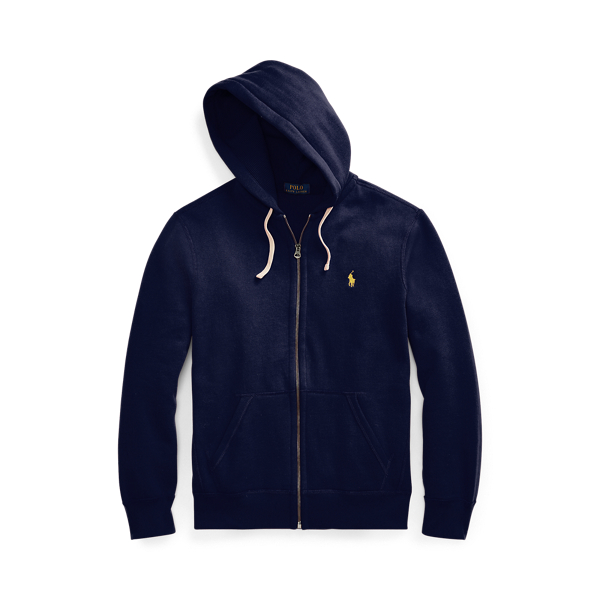 blue polo hoodie