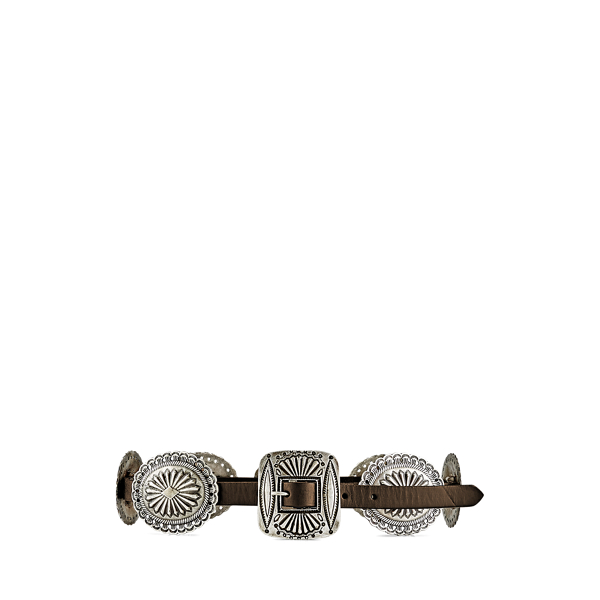 Ceinture en cuir vieilli
