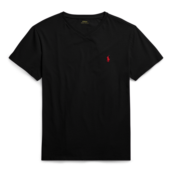 black polo v neck