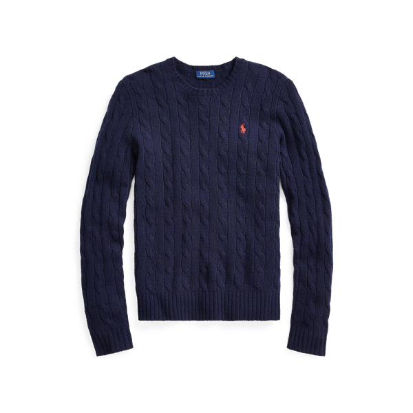 Cable Wool Crewneck Sweater | Ralph Lauren