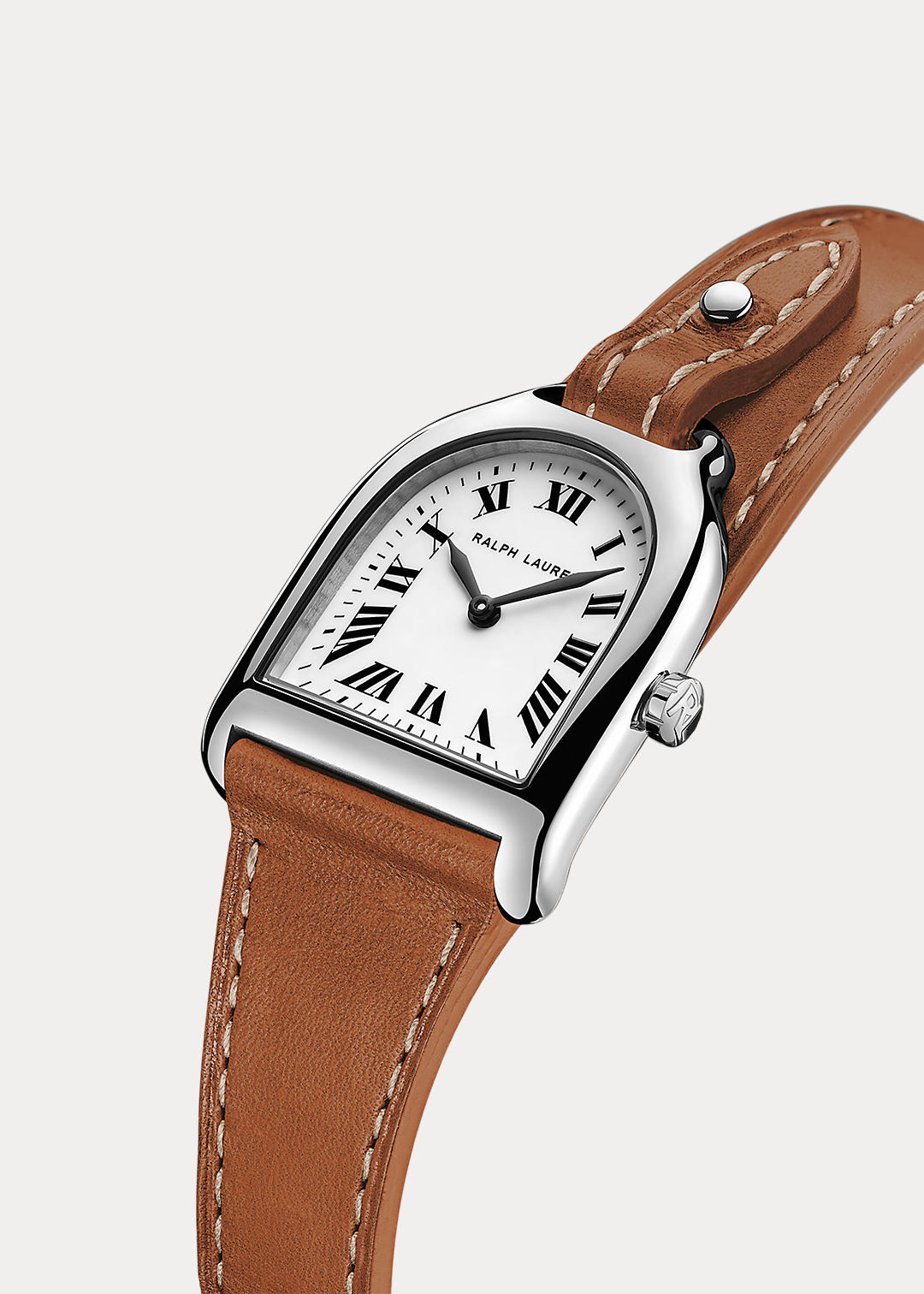The Stirrup Collection Petite stalen horloge 3