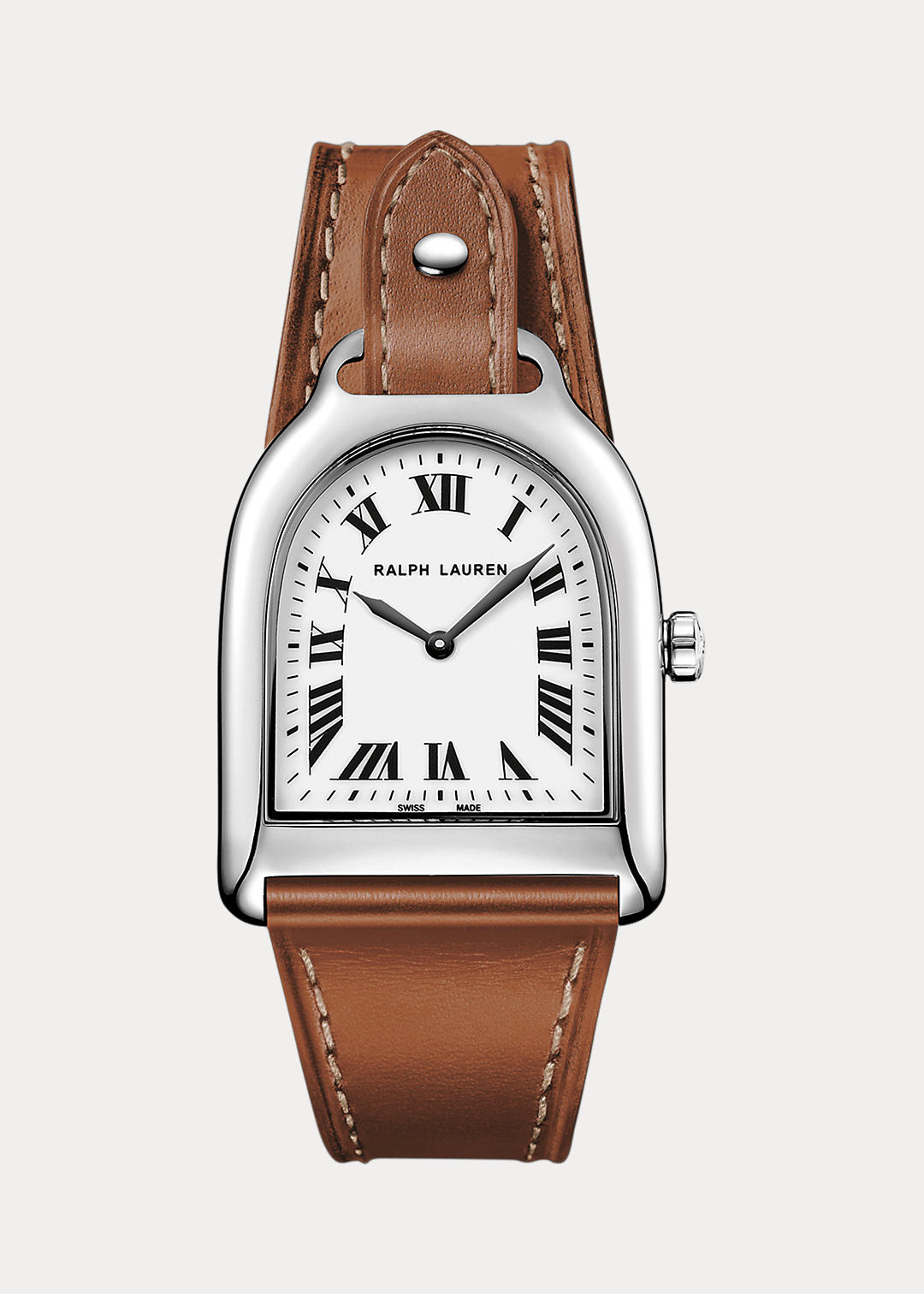 The Stirrup Collection Petite stalen horloge 1