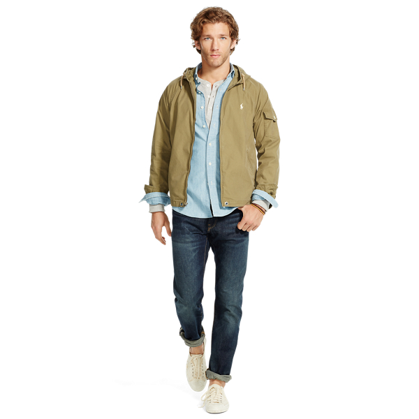 ralph lauren cotton blend windbreaker
