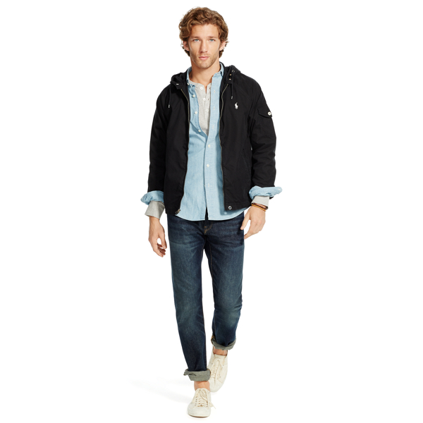 ralph lauren cotton blend windbreaker