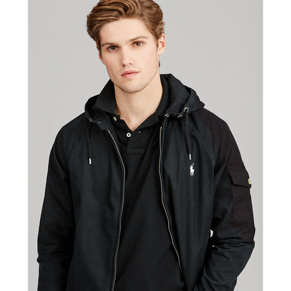 polo ralph lauren windbreaker hooded jacket