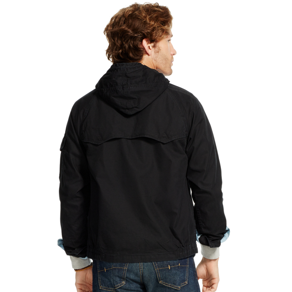 ralph lauren cotton blend windbreaker