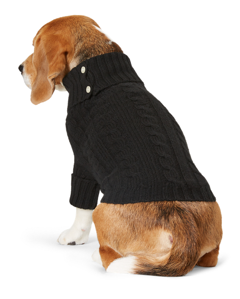 Ralph Lauren Pet Cable Cashmere Dog Sweater 3