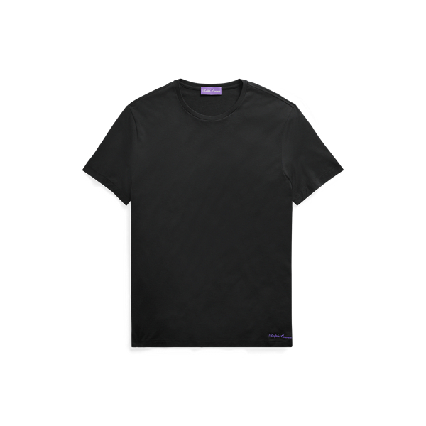 T-shirt à col rond en fil d'Écosse
