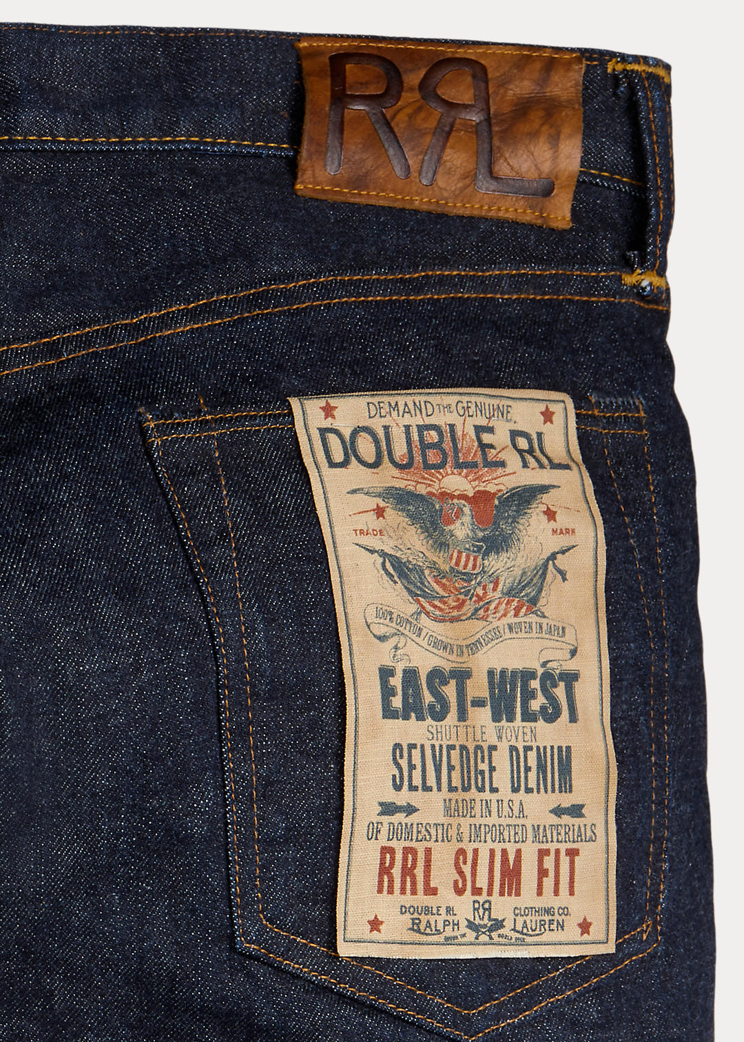 RRL Slim fit Selvedge jeans 8