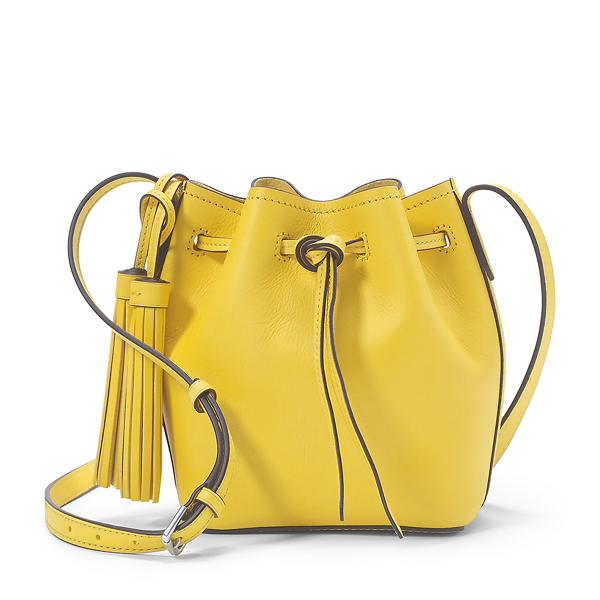 Mini Leather Bucket Bag