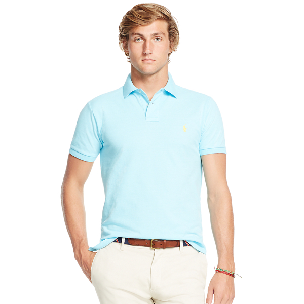 polo ralph lauren slim fit mesh polo shirt