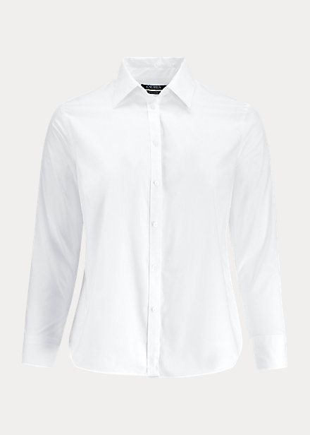 Shop Ralph Lauren Cotton Oxford Shirt In White