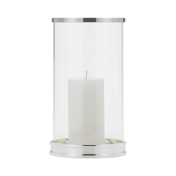 Photophore argenté moderne