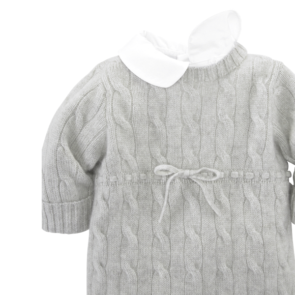 POLO RALPH LAUREN WOVEN-COLLAR CASHMERE COVERALL