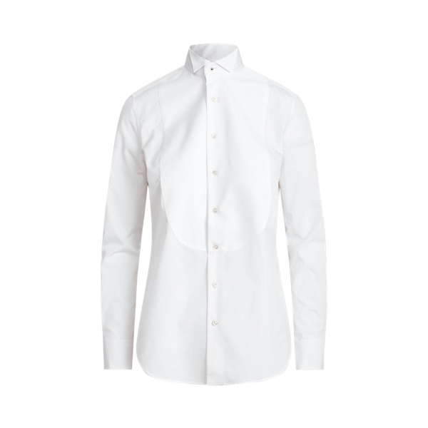 Cotton Broadcloth Tuxedo Shirt | Button 