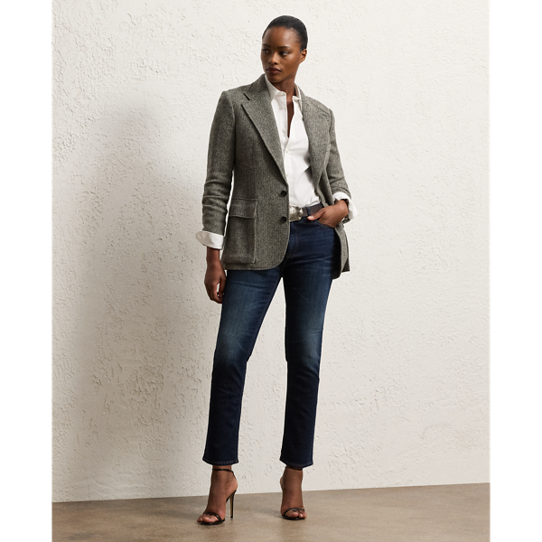 Ralph Lauren Collection Charmain poplin overhemd met stretch 3