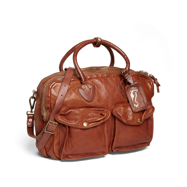 rrl leather bag